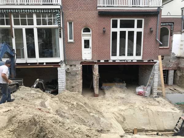 Verbouwing villa met bijzondere onderkeldering